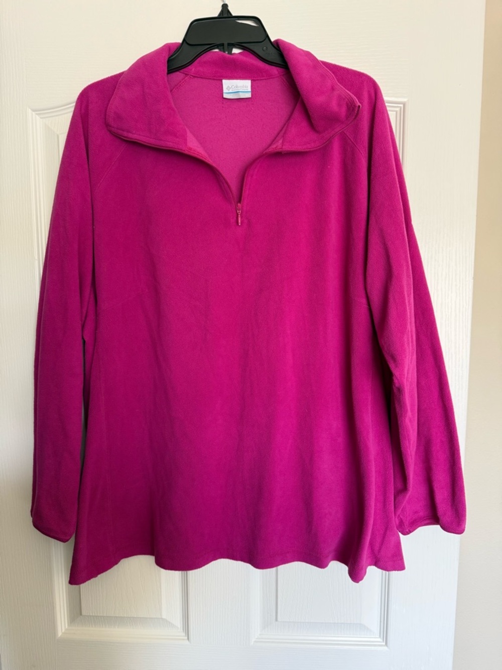 Columbia Women's Magenta Quarter-Zip Fleece Pullover